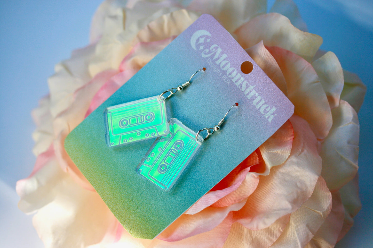 Wholesale- Tape Cassette Earrings - 80s Retro Tech Nostalgia Y2K