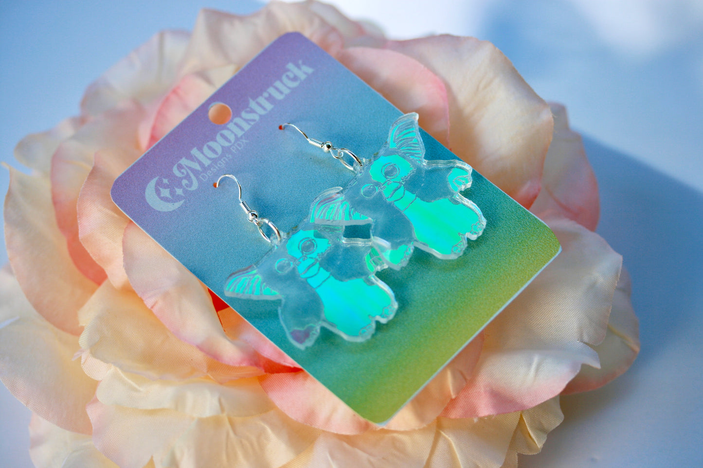 Wholesale- Mogwai Earrings- 80s Y2K Iridescent Nostalgia