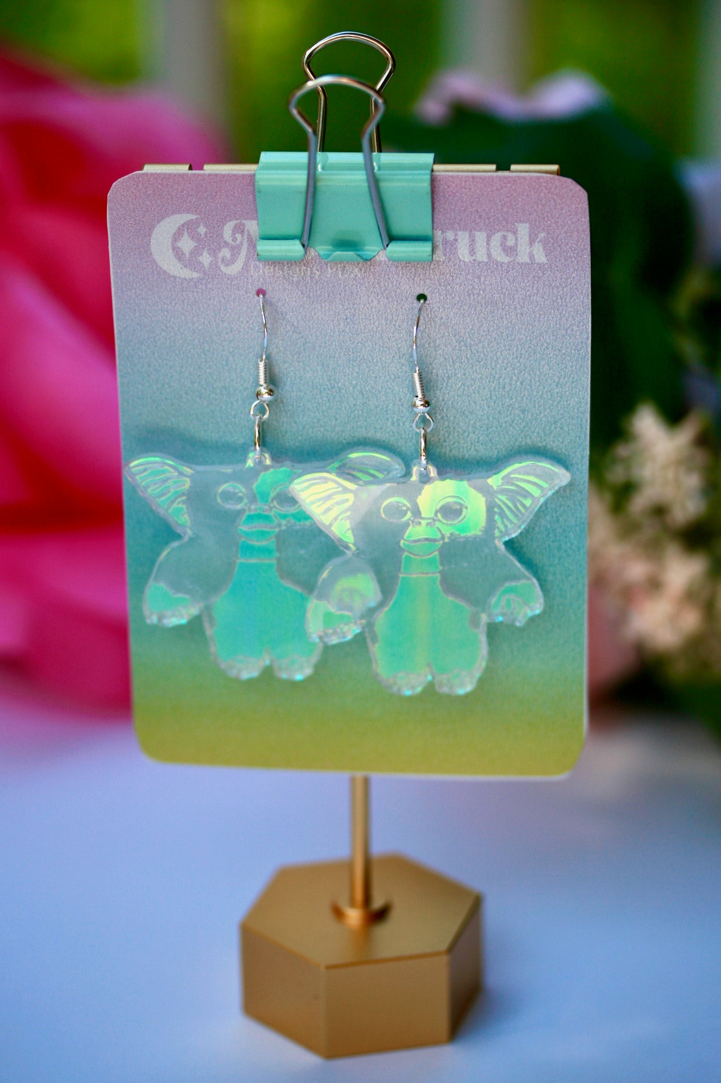 Wholesale- Mogwai Earrings- 80s Y2K Iridescent Nostalgia