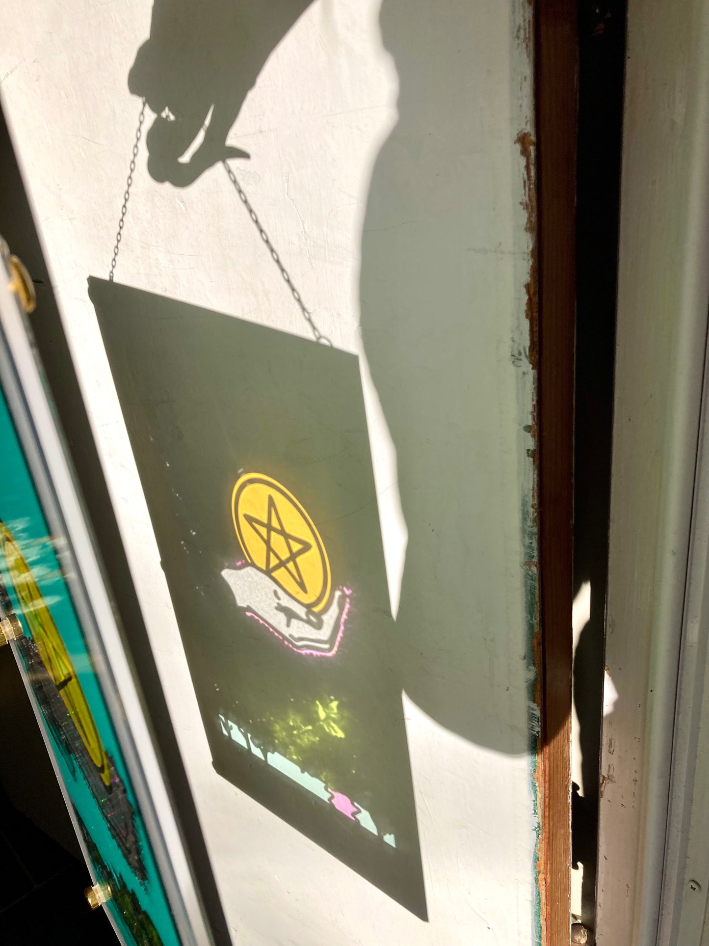 Ace of Pentacles Tarot Wall Hanging- Home Decor OOAK